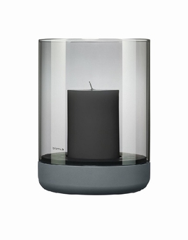 Bougeoir betonlook bleu/gris M - Blomus