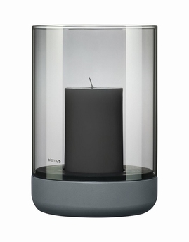 Bougeoir betonlook bleu/gris L - Blomus