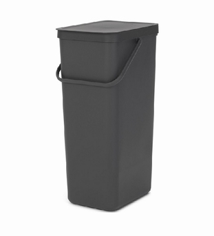 Afvalbak 40L  donkergrijs - Brabantia