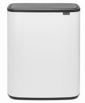 Poubelle touch bin 2 x 30L blanc - Brabantia