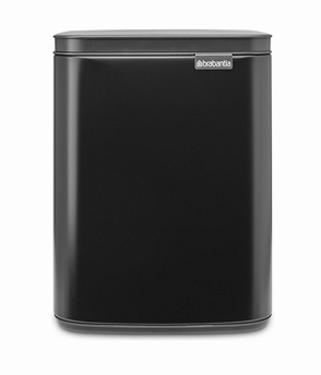 Vuilbakje 7L mat zwart - Brabantia