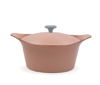 Kookpot keramisch anti-kleef roze 24 cm - Cookut