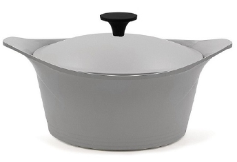 Cocotte céramique anti-adhésif 28 cm gris - Cookut