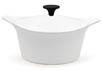 Kookpot keramisch anti-kleef wit 28 cm - Cookut