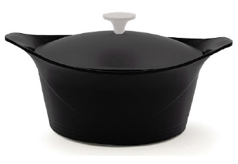 Kookpot keramisch anti-kleef zwart 28 cm - Cookut