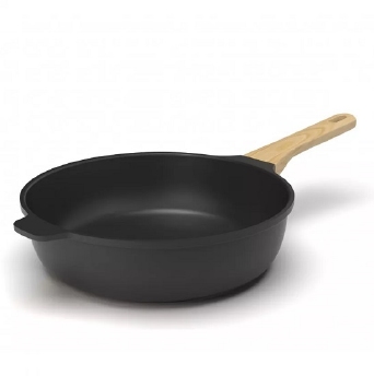 Sauteerpan keramisch anti-kleef 28cm zwart - Cookut