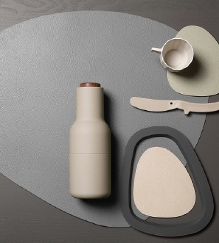 Sous-verre pebble cuir - Finesse