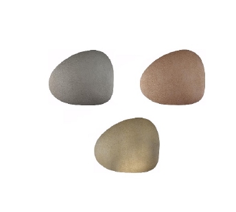 Glasonderzetter pebble leder metalic - Finesse