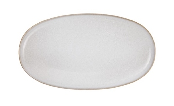 Assiette ovale - sable - ASA
