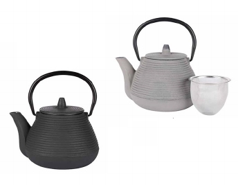 Theepot gietijzer grijs 1 L