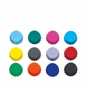 Capsules pour bouteille en silicone ( set/12) - Cilio