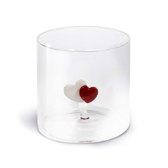 Verre avec déco coloré en verre - WD