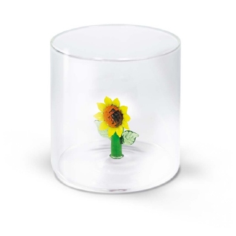 Verre avec déco coloré en verre - WD