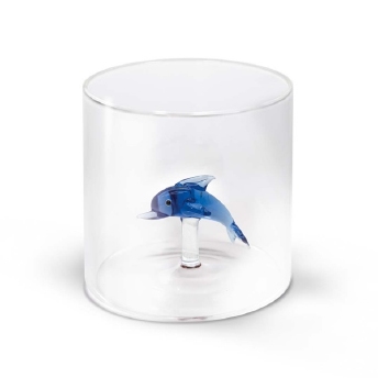 Verre avec déco coloré en verre - WD