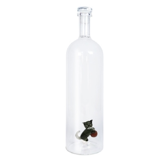 Bouteille avec déco coloré en verre - WD