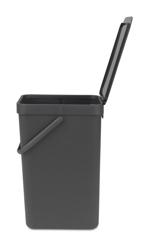 Poubelle gris antracite 16 L - Brabantia