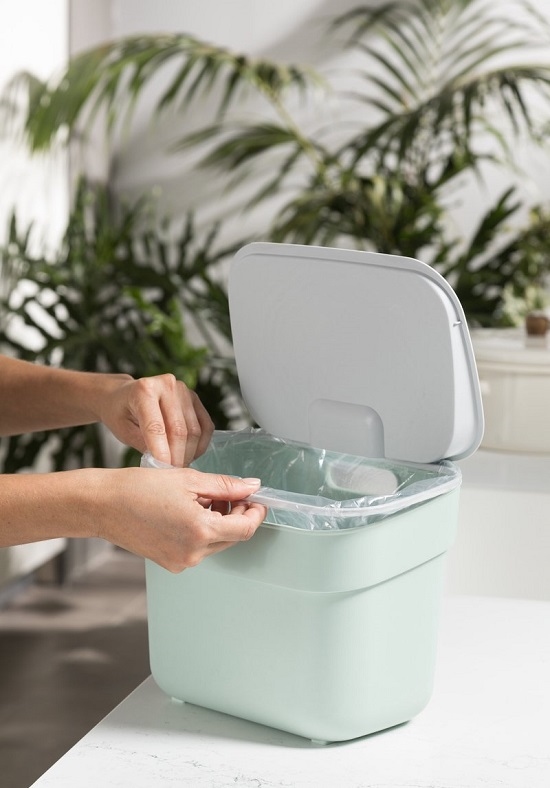 Afvalbak 5L jadegroen - Curver