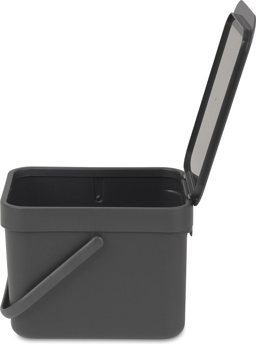Afvalbakje 6L donkergrijs  - Brabantia