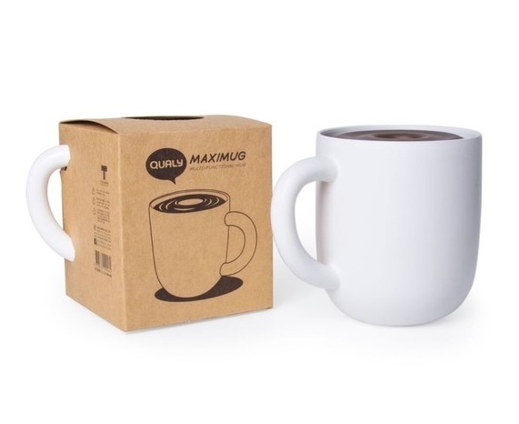 Afvalbakje/tissuehouder Maximug - Qualy