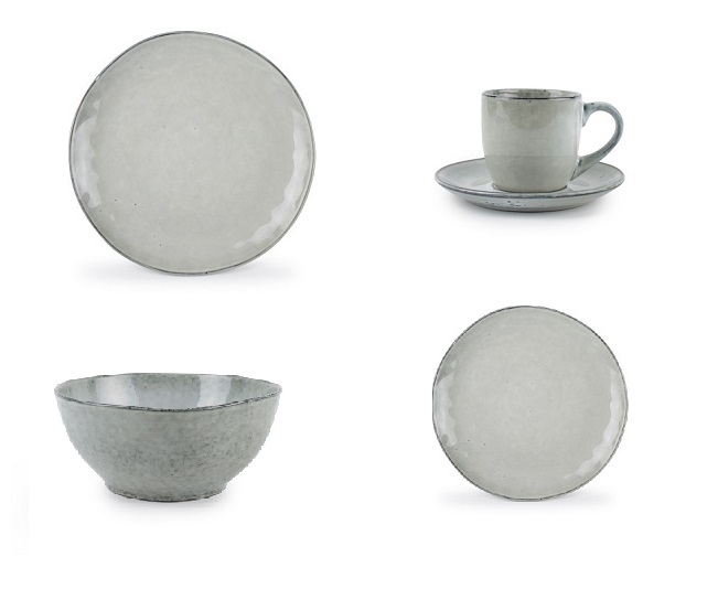 Artisan tasse et sous-tasse olive- S&P