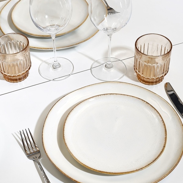 Artisan plat bord white - S&P