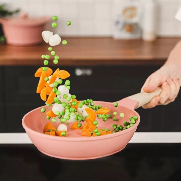 Bakpan keramisch anti-kleef roze - Cookut