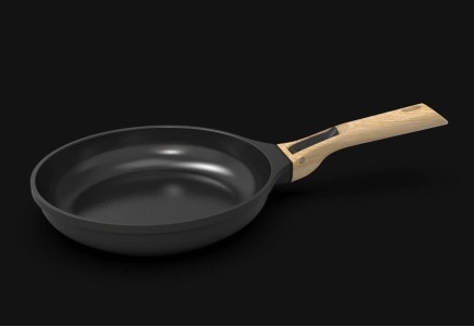 Bakpan keramisch anti-kleef zonder steel - zwart - Cookut