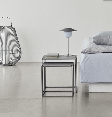 Ensemble de tables d'appoint gris fonçe set/2 - Blomus