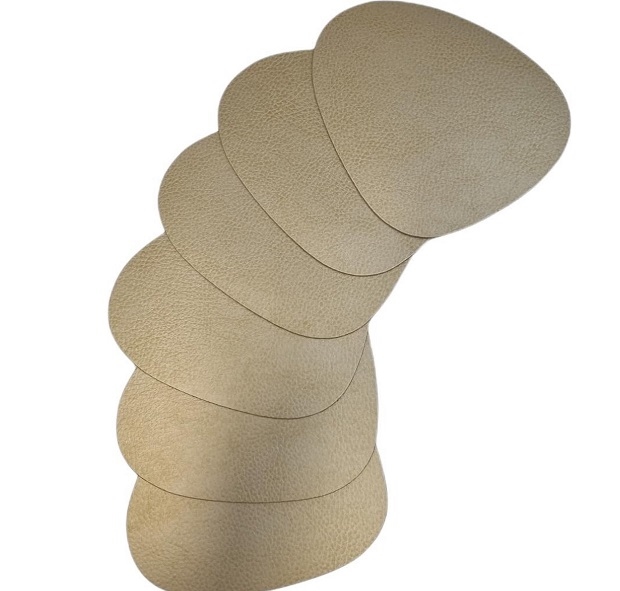 Glasonderzetter pebble leder metalic - Finesse