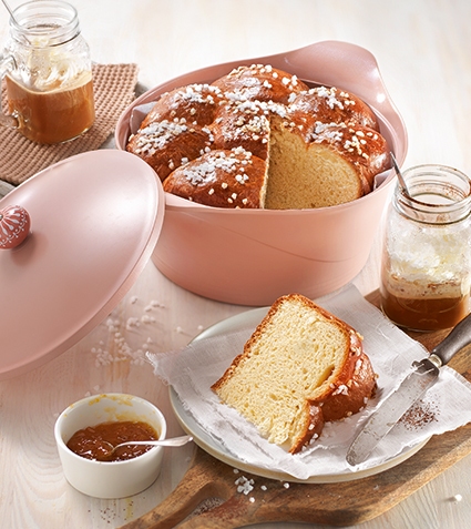 Kookpot keramisch anti-kleef roze 24 cm - Cookut
