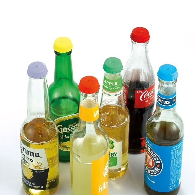 Capsules pour bouteille en silicone ( set/12) - Cilio