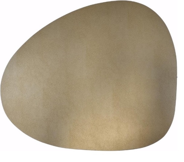 Set de table pebble métalic cuir - Finesse