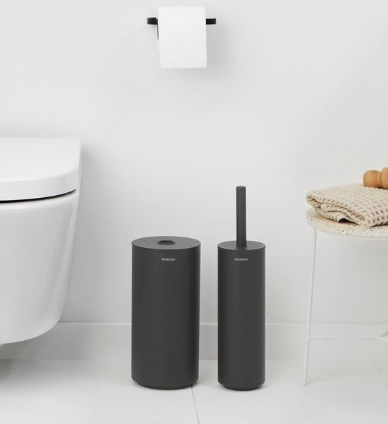 Distributeur rouleux de papier de toilette noir - Brabantia