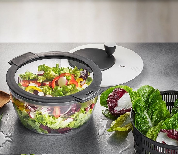 Essoreuse à salade avec couvercle - Gefu