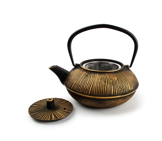 Theepot gietijzer goud  0,8 L - S&P