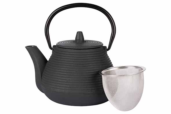 Theepot gietijzer grijs 1 L