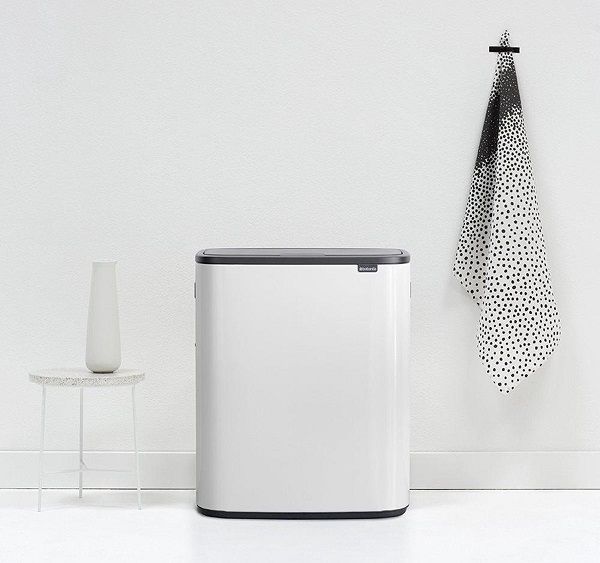 Poubelle touch bin 2 x 30L blanc - Brabantia