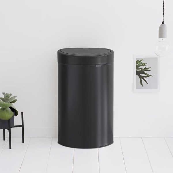 Touch bin vuilbak 40 L mat zwart  - Brabantia