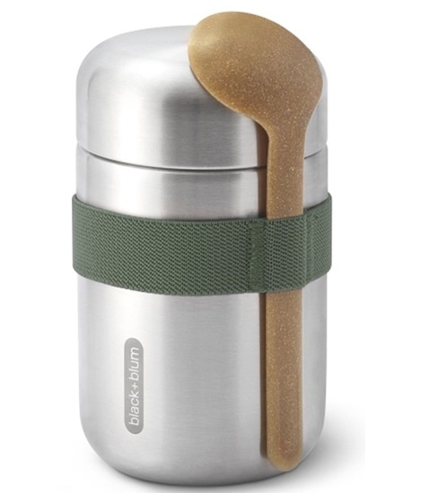 Thermos food 0,4L - black+blum