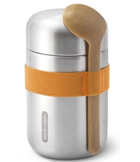 Thermos food 0,4L - black+blum
