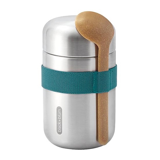 Thermos food 0,4L - black+blum