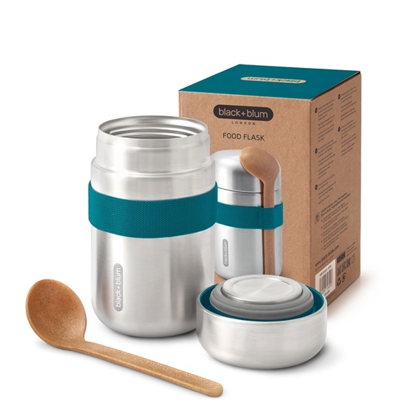 Thermos food 0,4L - black+blum