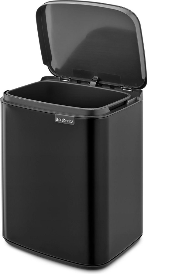 Vuilbakje 7L mat zwart - Brabantia