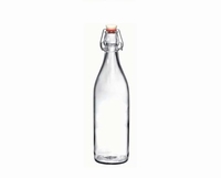 fles 1L transparant glas