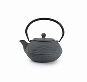 Theepot gietijzer blauwgrijs  0,6 L