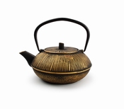 Theepot gietijzer goud  0,8 L - S&P