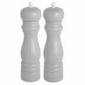 Peper- of zoutmolen gelakt hout lichtgrijs 21 cm